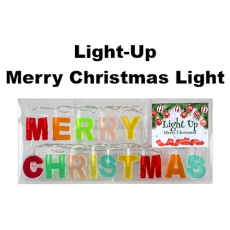 Light-Up Battery Operated Merry Christmas Light